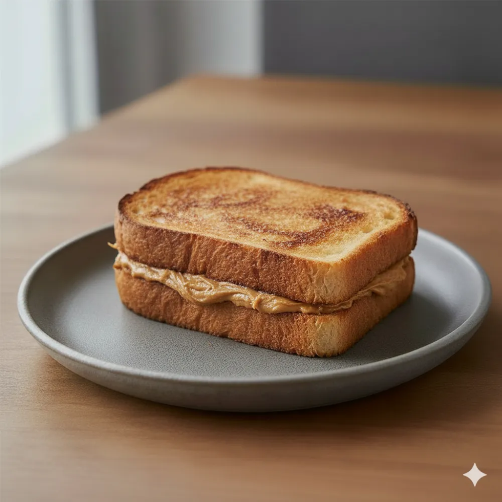 Тост с арахисовой пастой